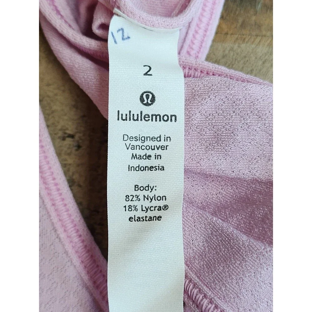Lululemon Loose Top light Pink Sz 2